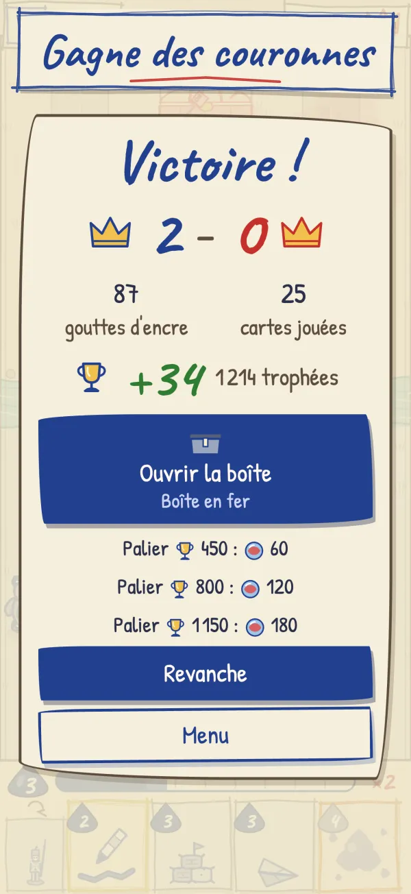 Une victoire à trois couronnes